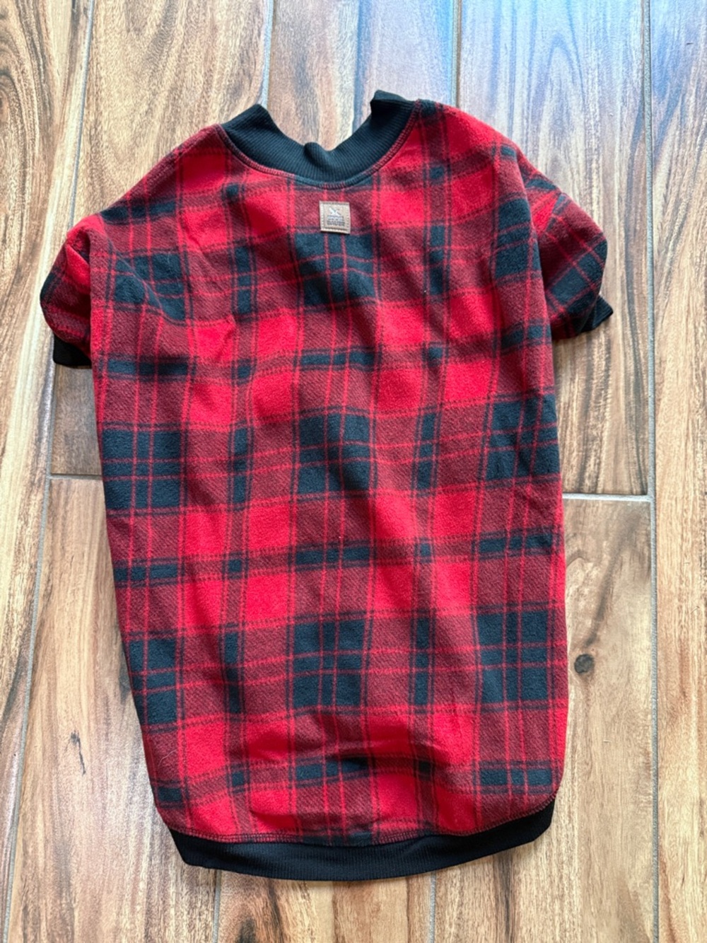 NWT Eddie Bauer Family Pajamas Red & Black Plaid Pet Onesie Size L